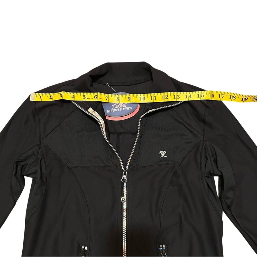 PN Jone Black Women's Sports Jacket Long Sleeve Size 8/Medium Zipper Pockets - Picture 11 of 15